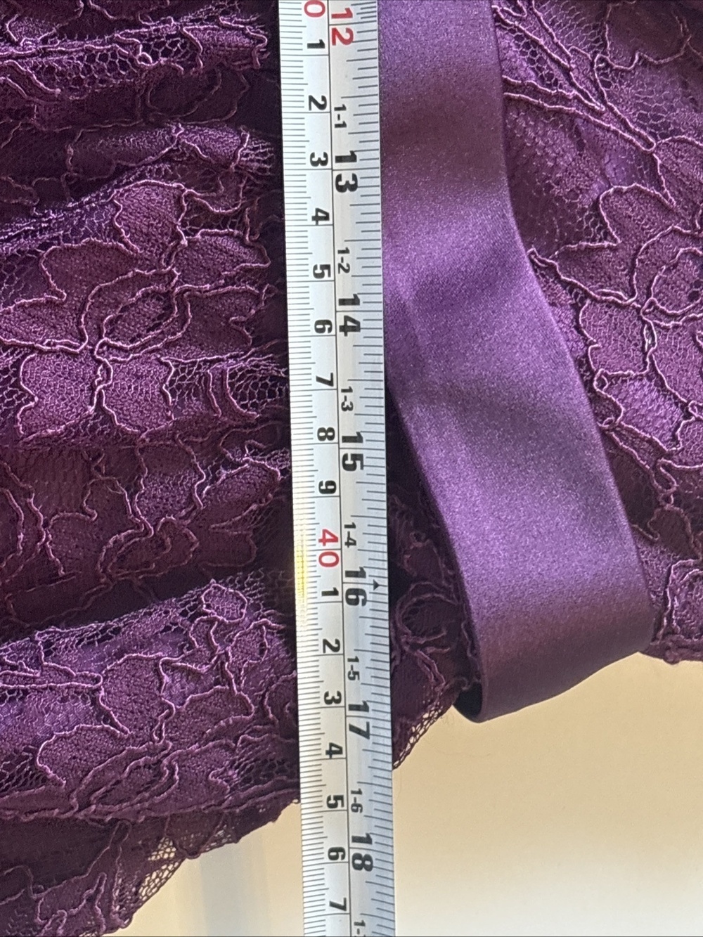 Mori Lee Madeline Formal Bridesmaid Party Dress Purple Eggplant Size 20/22 - Picture 14 of 14